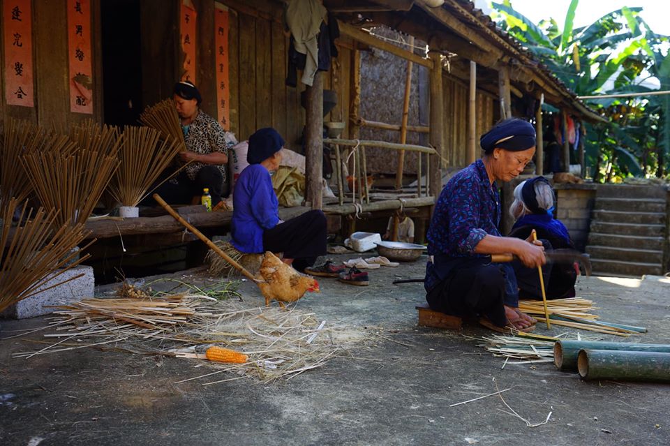 Tay tribe Village Ban Gioc waterfall Tay tribe Village Ban Gioc waterfall