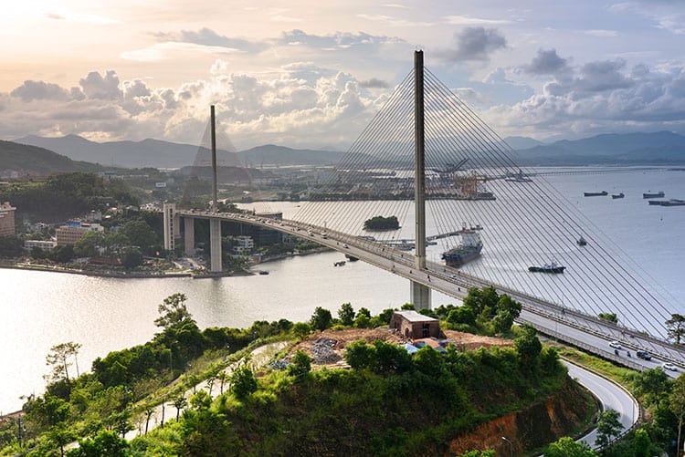 Take a Stroll Over Bai Chay Bridge Bai Chay Bridge Halong Bay What to do in Halong Bay Tours from Hanoi